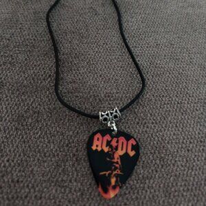 AC/DC ANGUS YOUNG GUITAR PICK NECKLACE